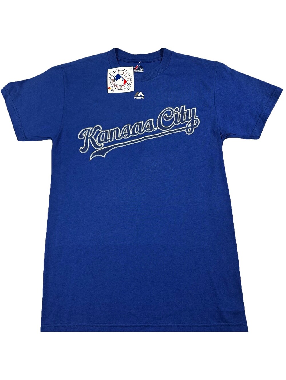 Kansas City Royals T-Shirt Men's Small Blue Short Sleeve Lightweight Performance